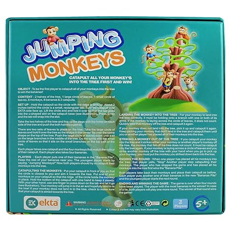 EKTA Jumping Monkeys Small Catapult Toy 2 Players Board Game for Kids ...